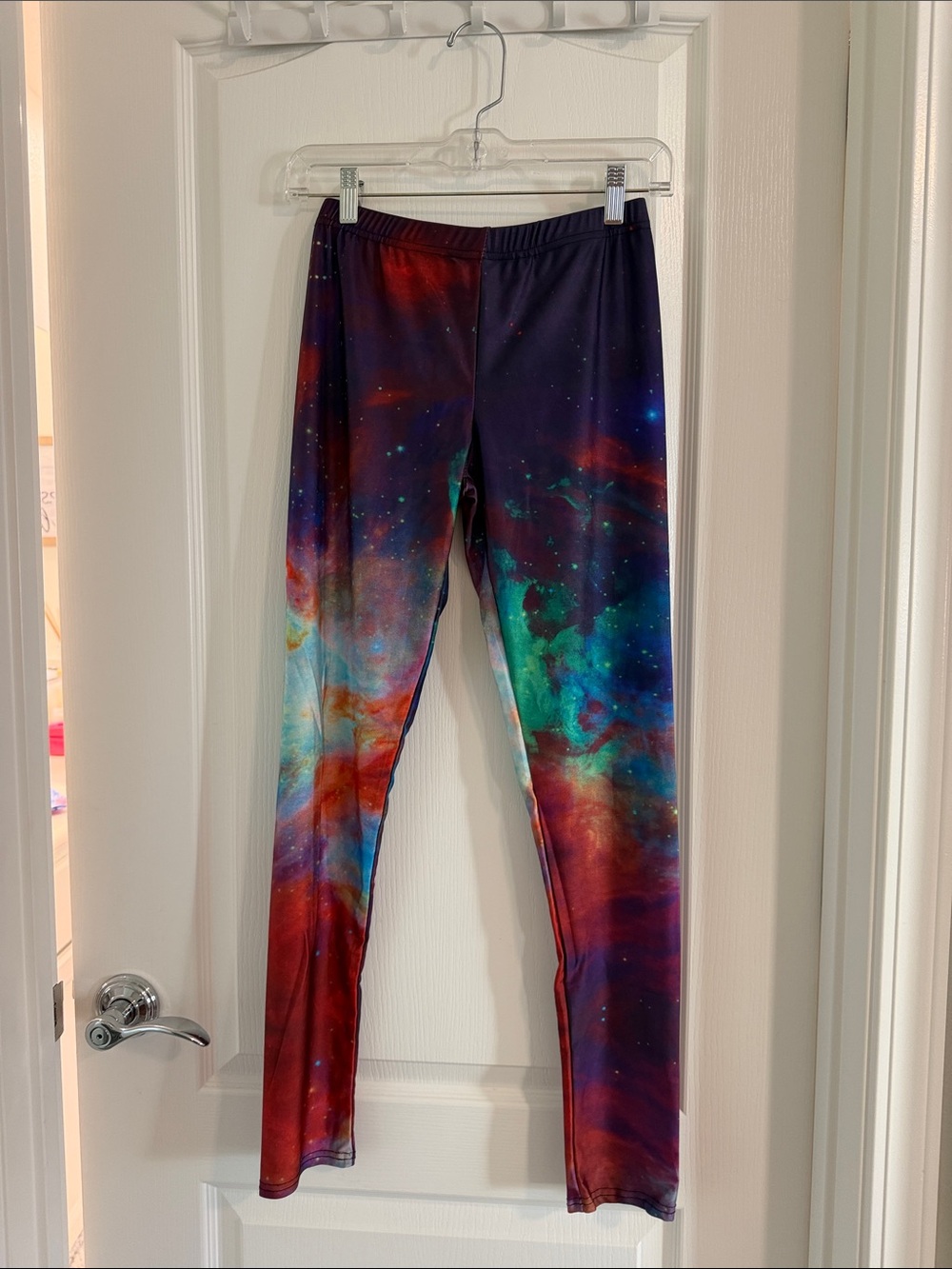 Kids Galaxy Print Leggings - Multicolor